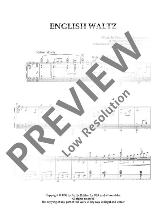 English Waltz 葛林傑 圓舞曲 鋼琴獨奏 | 小雅音樂 Hsiaoya Music