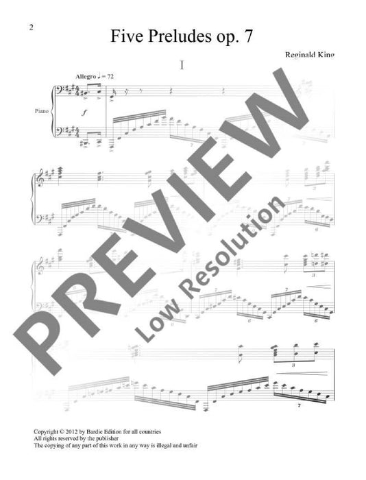 Five Preludes op. 7 前奏曲 鋼琴獨奏 | 小雅音樂 Hsiaoya Music