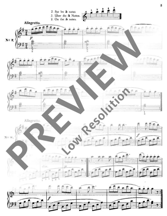 Les cinq doigts op. 777 24 Melodies for 5 fingers 徹爾尼 鋼琴獨奏 朔特版 | 小雅音樂 Hsiaoya Music