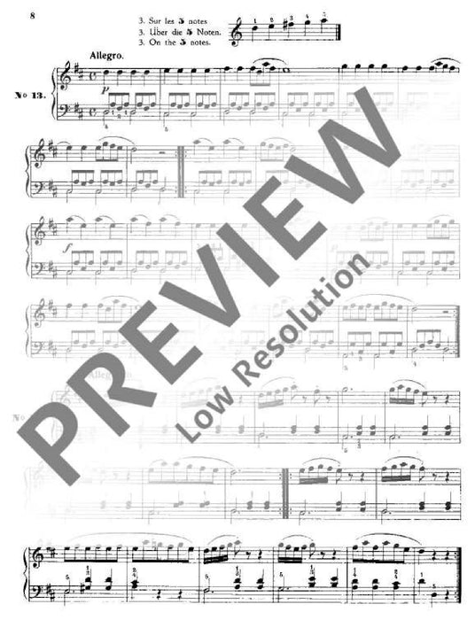 Les cinq doigts op. 777 24 Melodies for 5 fingers 徹爾尼 鋼琴獨奏 朔特版 | 小雅音樂 Hsiaoya Music