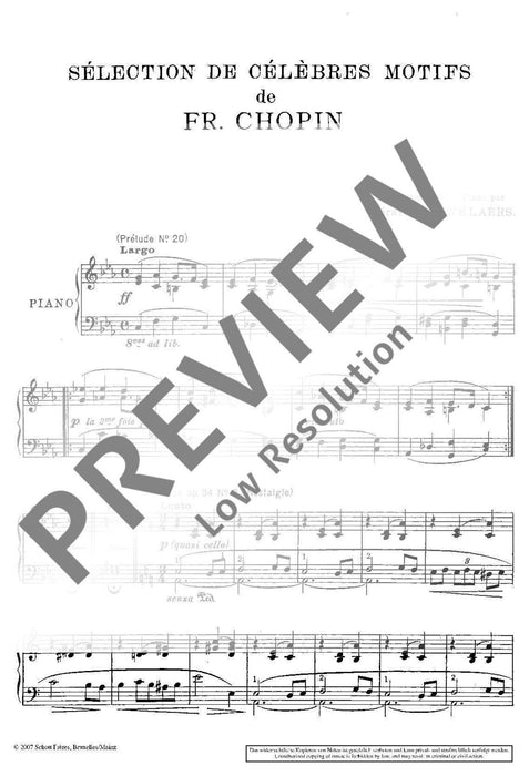 Sélection de célèbres motifs entendus au concert et au cinéma 蕭邦 音樂會 鋼琴獨奏 朔特版 | 小雅音樂 Hsiaoya Music