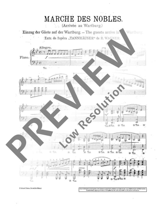 Tannhauser Marche des Nobles 華格納．理查 唐懷瑟進行曲 鋼琴獨奏 朔特版 | 小雅音樂 Hsiaoya Music