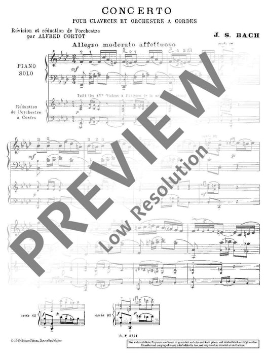 Concerto F minor BWV 1056 巴赫約翰‧瑟巴斯提安 協奏曲小調 雙鋼琴 朔特版 | 小雅音樂 Hsiaoya Music