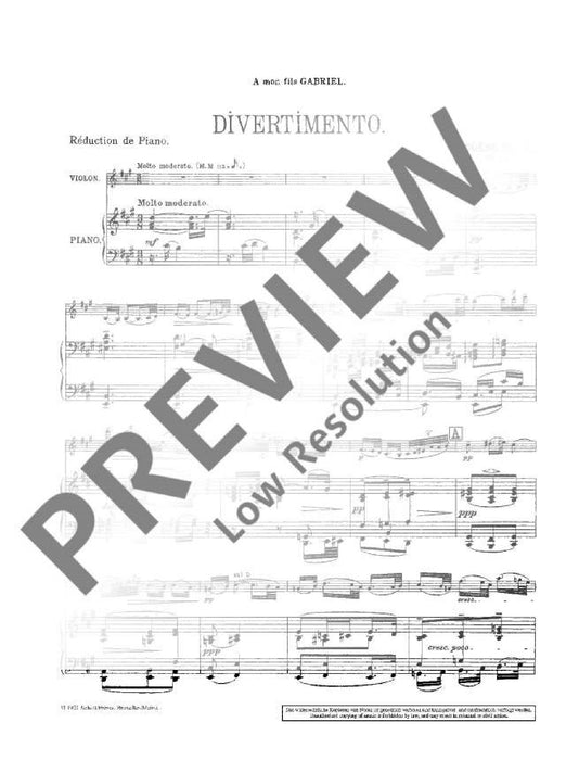 Divertimento op. 24 Fantaisie 伊撒意 嬉遊曲 小提琴加鋼琴 朔特版 | 小雅音樂 Hsiaoya Music