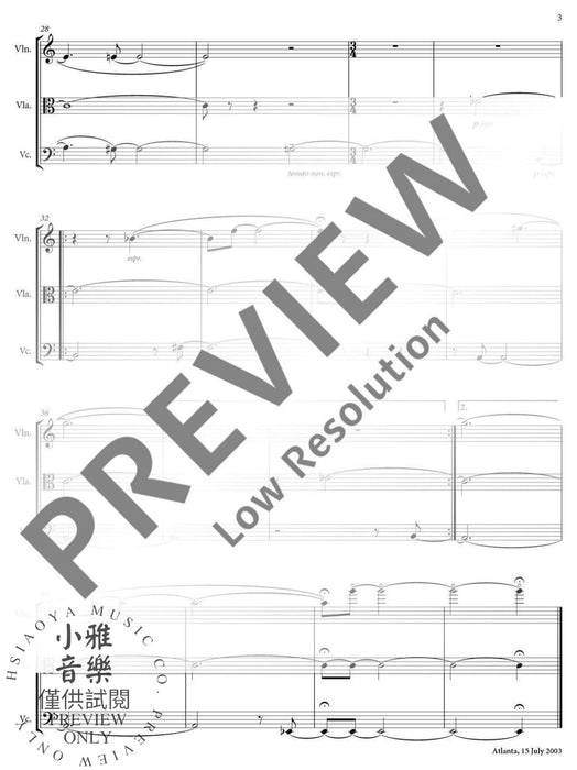 Helga for violin, viola and cello 弦樂三重奏 中提琴大提琴 朔特版 | 小雅音樂 Hsiaoya Music