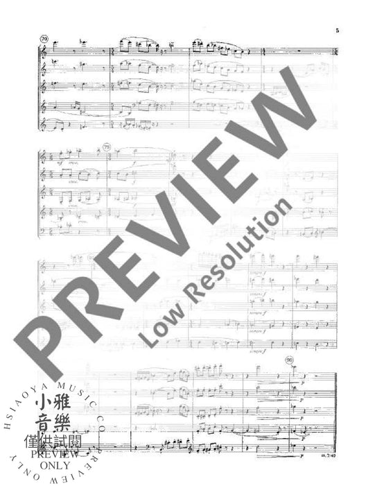 Woodwind Quintet No. 4 for flute, oboe, clarinet, horn and bassoon 佩爾 木管五重奏 木管樂器法國號 朔特版 | 小雅音樂 Hsiaoya Music