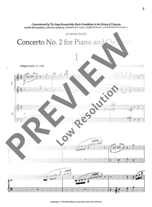 Concerto No. 2 for piano and orchestra 佩爾 協奏曲 鋼琴管弦樂團 雙鋼琴 朔特版 | 小雅音樂 Hsiaoya Music