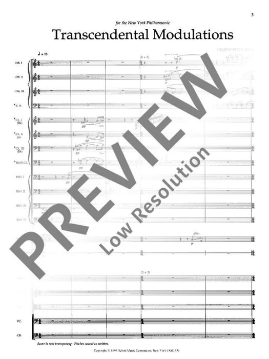 Transcendental Modulations for orchestra 佩爾 管弦樂團 總譜 朔特版 | 小雅音樂 Hsiaoya Music