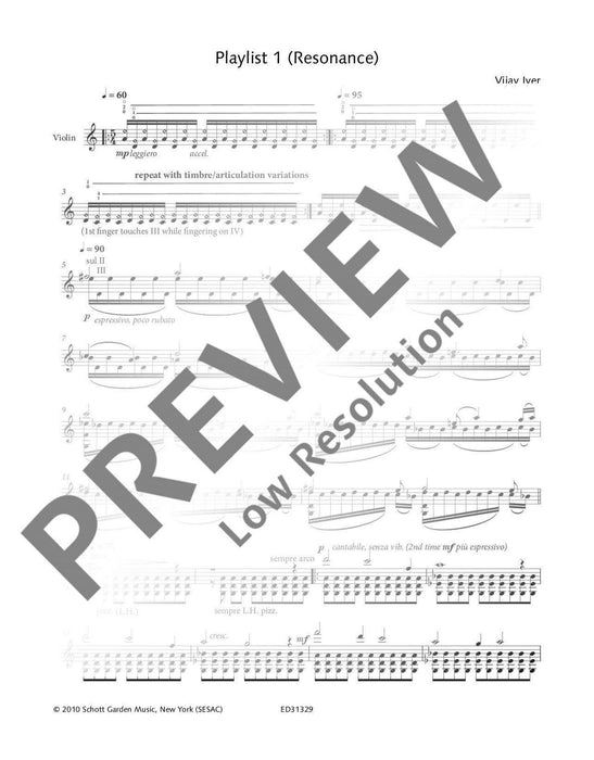 Playlist 1 (Resonance) for solo violin 小提琴 小提琴獨奏 朔特版 | 小雅音樂 Hsiaoya Music