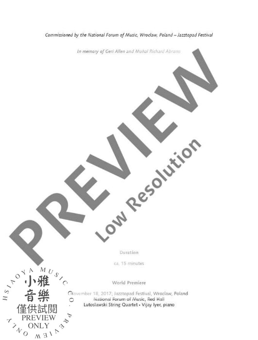 The Law of Returns for piano quartet 鋼琴四重奏 朔特版 | 小雅音樂 Hsiaoya Music