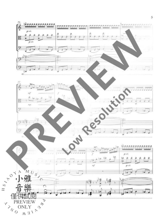 The Law of Returns for piano quartet 鋼琴四重奏 朔特版 | 小雅音樂 Hsiaoya Music