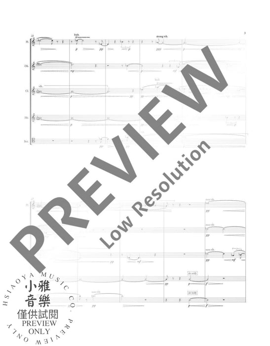 Lakescape VI for woodwind quintet 木管五重奏 木管樂器 朔特版 | 小雅音樂 Hsiaoya Music