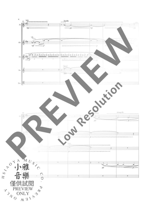 Lakescape VI for woodwind quintet 木管五重奏 木管樂器 朔特版 | 小雅音樂 Hsiaoya Music