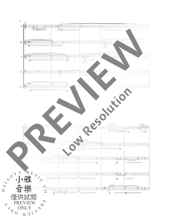 Lakescape VI for woodwind quintet 木管五重奏 木管樂器 朔特版 | 小雅音樂 Hsiaoya Music