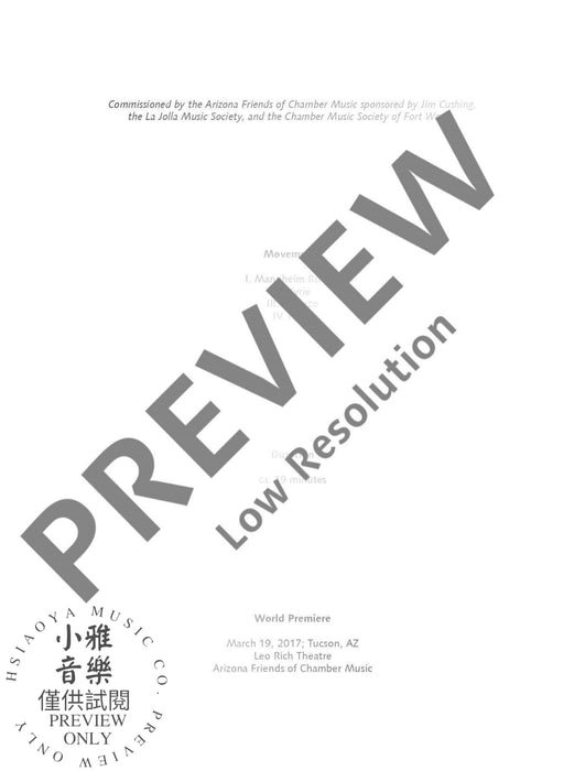Piano Quintet for string quartet and piano 鋼琴五重奏弦樂四重奏鋼琴 朔特版 | 小雅音樂 Hsiaoya Music