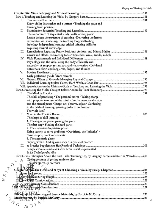 Playing and Teaching the Viola A Comprehensive Guide to the Central Clef Instrument and Its Music 中提琴 樂器 | 小雅音樂 Hsiaoya Music