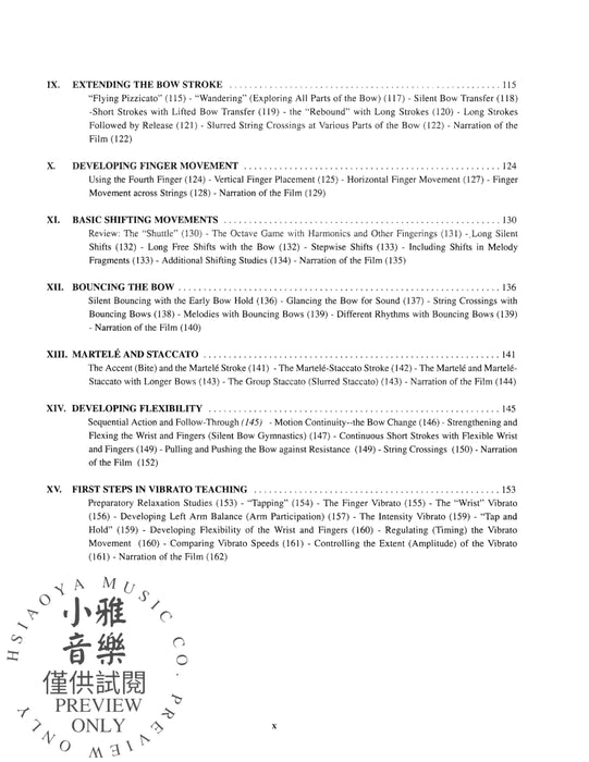 The Teaching of Action in String Playing 弦樂 | 小雅音樂 Hsiaoya Music