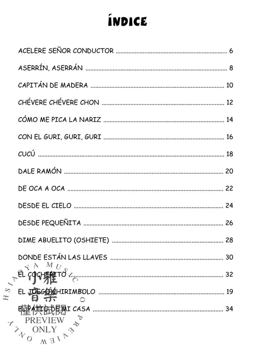 Antología para Piano Infantil Spanish Edition 鋼琴 | 小雅音樂 Hsiaoya Music