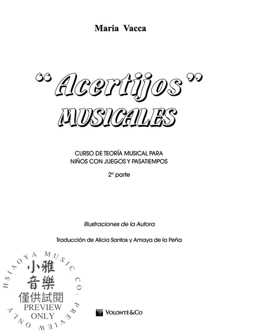 Acertijos Musicales 2a Parte | 小雅音樂 Hsiaoya Music