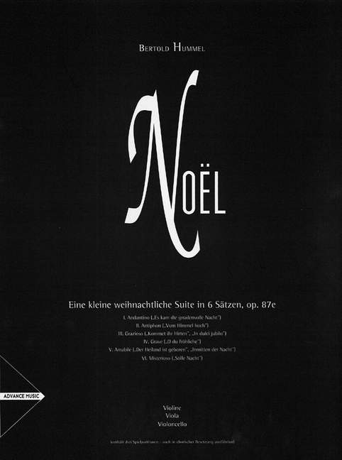 Noël op. 87e A little Christmas suite in six movements 胡麥爾˙貝托爾德 弦樂三重奏 組曲樂章 | 小雅音樂 Hsiaoya Music