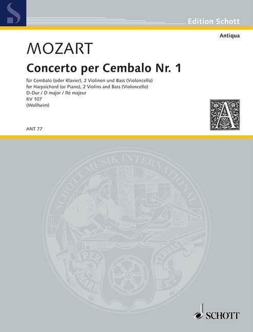 Concerto I D Major KV 107 (with 2 Cadenzas) 莫札特 協奏曲 大調 裝飾樂段 雙鋼琴 朔特版 | 小雅音樂 Hsiaoya Music