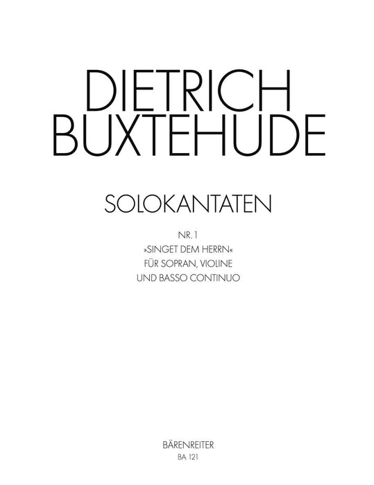 Singet dem Herrn -Solo cantata- Solo Cantata 布克斯泰烏德 獨奏 清唱劇 騎熊士版 | 小雅音樂 Hsiaoya Music
