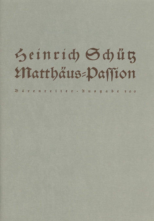 Matthäus-Passion SWV 479 受難曲 騎熊士版 | 小雅音樂 Hsiaoya Music