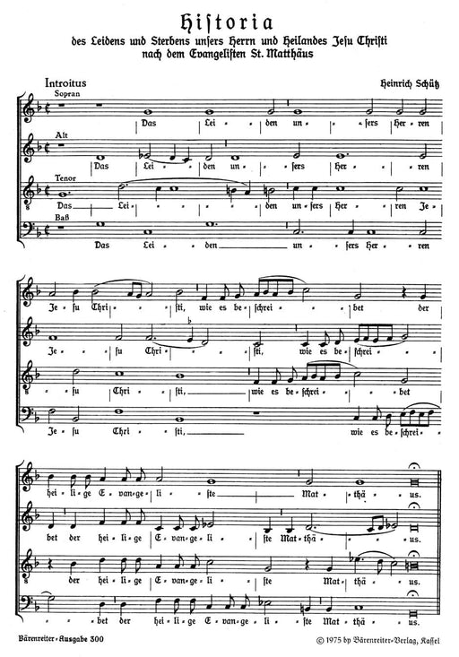 Matthäus-Passion SWV 479 受難曲 騎熊士版 | 小雅音樂 Hsiaoya Music