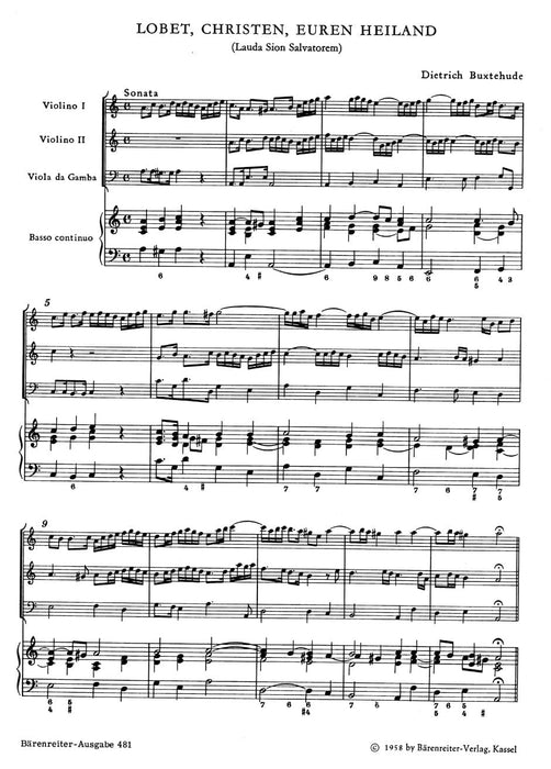 Praise him, Christians BuxWV 68 -Lauda Sion Salvatorem, Christmas cantata- Lauda Sion Salvatorem, Christmas cantata 布克斯泰烏德 清唱劇 騎熊士版 | 小雅音樂 Hsiaoya Music