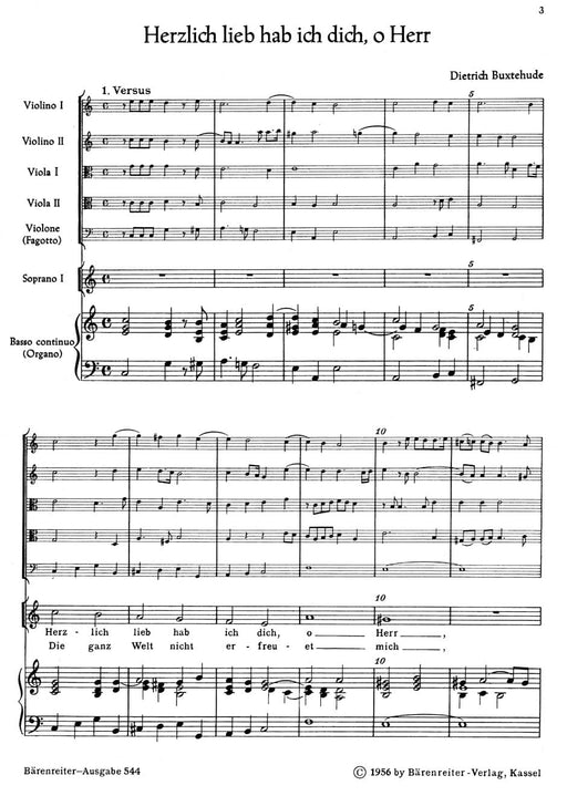 Herzlich lieb hab ich dich, o Herr BuxWV 41 -Choralkantate- Chorale Cantata 布克斯泰烏德 合唱聖詠清唱劇 騎熊士版 | 小雅音樂 Hsiaoya Music