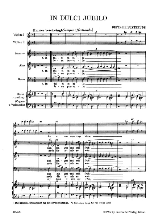 In dulci jubilo for three-part Chorus, two Violins and Basso continuo BuxWV 52 -Christmas Music- Christmas Music 布克斯泰烏德 合唱 小提琴 騎熊士版 | 小雅音樂 Hsiaoya Music