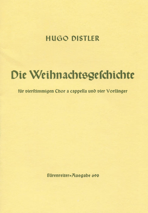 Die Weihnachtsgeschichte (Nativity Story) op. 10 (1933) (Gothic print) 騎熊士版 | 小雅音樂 Hsiaoya Music