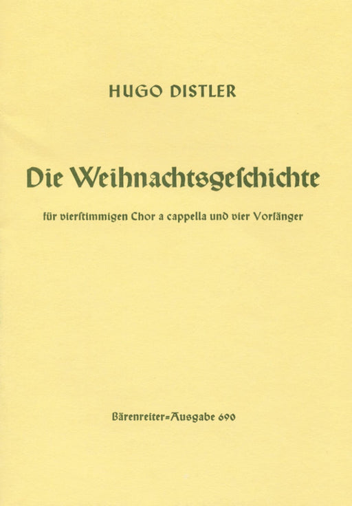 Die Weihnachtsgeschichte (Nativity Story) op. 10 (1933) (Gothic print) 騎熊士版 | 小雅音樂 Hsiaoya Music