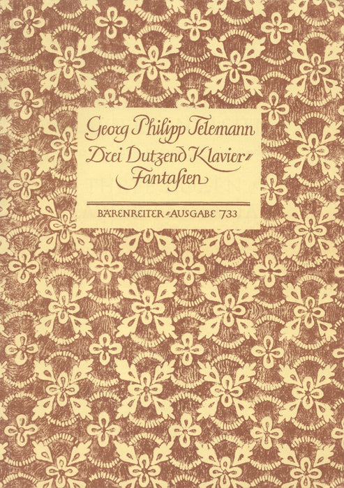 drei Dutzend Klavierfantasien TWV 33:1-36 泰勒曼 幻想曲 騎熊士版 | 小雅音樂 Hsiaoya Music