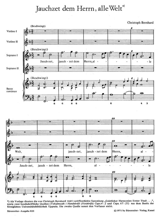 Jauchzet dem Herrn, alle Welt -Geistliches Konzert- Sacred Concerto 協奏曲 騎熊士版 | 小雅音樂 Hsiaoya Music