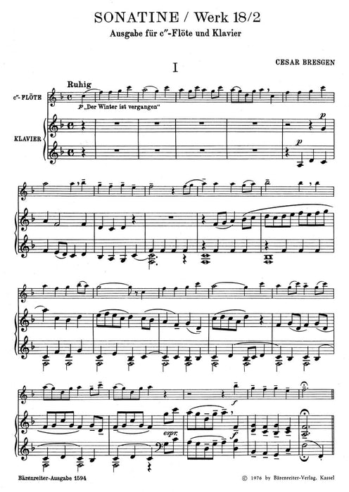 Sonatine für Blockflöte und Klavier F-Dur op. 18/2 (1947) 騎熊士版 | 小雅音樂 Hsiaoya Music