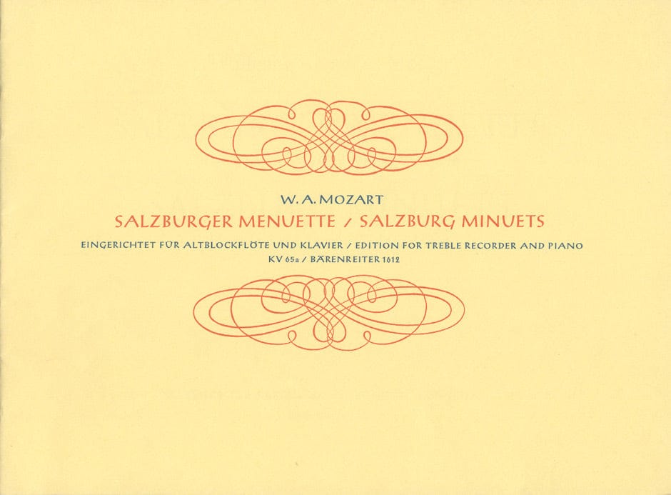Salzburger Menuette KV 65a -seven Menuette für Blockflöte und Tasteninstrument eingerichtet- Seven Minuets 莫札特 小步舞曲 騎熊士版 | 小雅音樂 Hsiaoya Music
