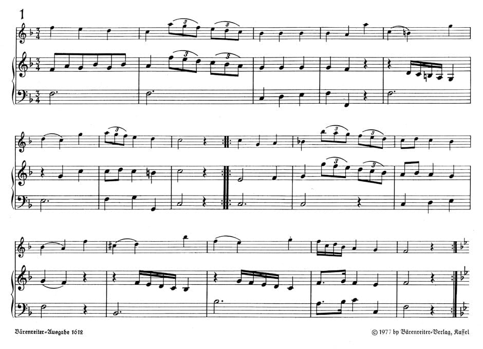 Salzburger Menuette KV 65a -seven Menuette für Blockflöte und Tasteninstrument eingerichtet- Seven Minuets 莫札特 小步舞曲 騎熊士版 | 小雅音樂 Hsiaoya Music