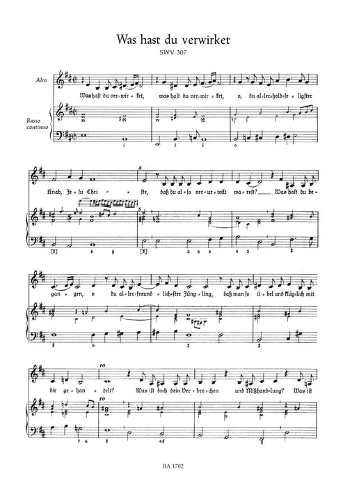 Kleine geistliche Konzerte, Heft 2 協奏曲 騎熊士版 | 小雅音樂 Hsiaoya Music