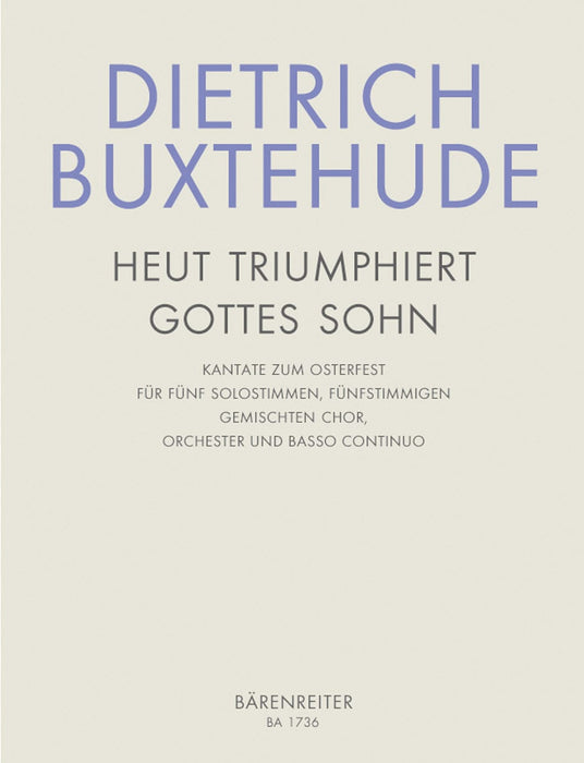 Heut triumphieret Gottes Sohn BuxWV 43 -Osterkantate- Cantata for Easter 布克斯泰烏德 清唱劇 騎熊士版 | 小雅音樂 Hsiaoya Music