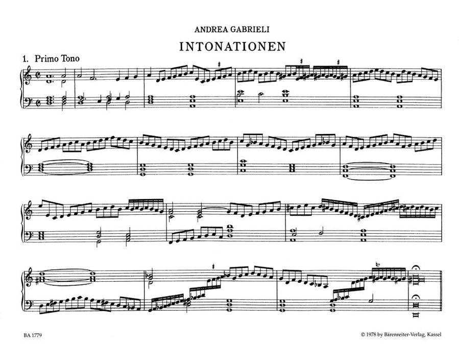 Intonations for Organ or Harpsichord 管風琴 大鍵琴 騎熊士版 | 小雅音樂 Hsiaoya Music