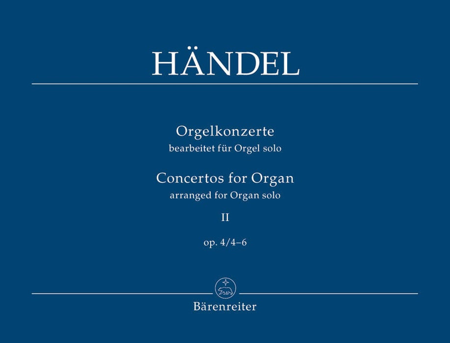 Orgelkonzerte II op. 4/4-6 (arranged for Organ solo) 韓德爾 協奏曲 管風琴 獨奏 騎熊士版 | 小雅音樂 Hsiaoya Music
