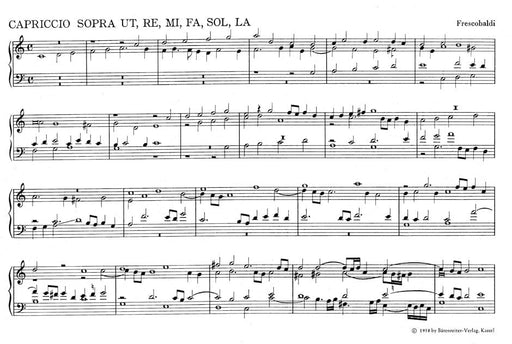 Das erste Buch der Capricci, Ricercari und Canzoni von 1626 弗雷斯科巴第 騎熊士版 | 小雅音樂 Hsiaoya Music