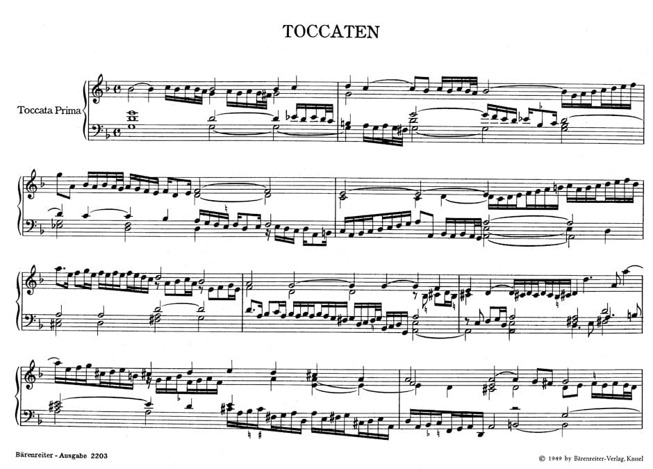 Das erste Buch der Toccaten, Partiten usw. 1637 弗雷斯科巴第 騎熊士版 | 小雅音樂 Hsiaoya Music