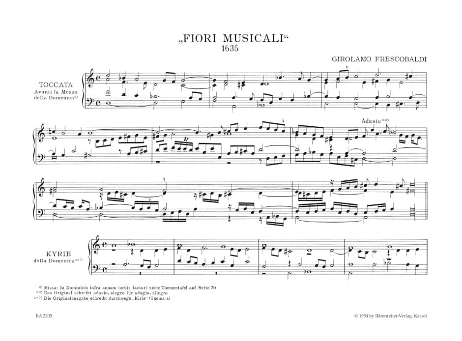 Fiori musicali 1635 弗雷斯科巴第 騎熊士版 | 小雅音樂 Hsiaoya Music