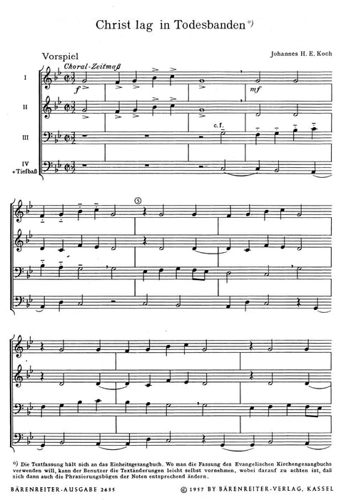 Christ lag in Todesbanden (1955) -Choralkantate- (Christ lay in grim death's prison) Chorale Cantata 合唱 聖詠清唱劇 騎熊士版 | 小雅音樂 Hsiaoya Music
