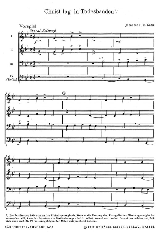 Christ lag in Todesbanden (1955) -Choralkantate- (Christ lay in grim death's prison) Chorale Cantata 合唱 聖詠清唱劇 騎熊士版 | 小雅音樂 Hsiaoya Music