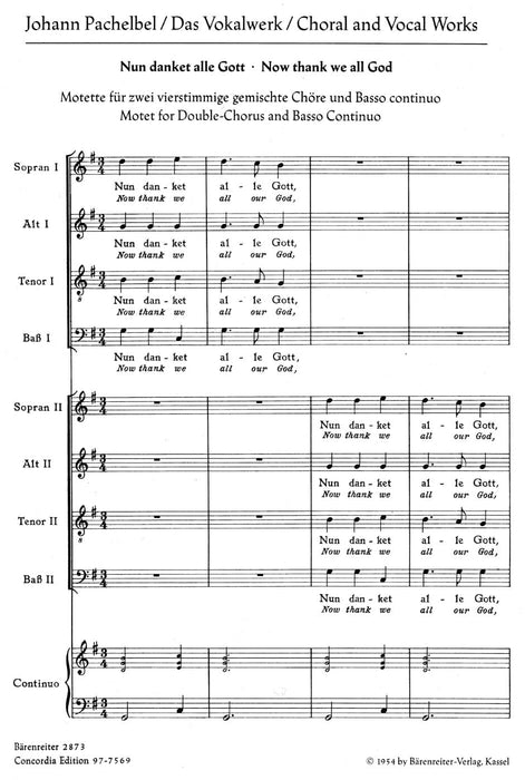 Now thank we all our God -Motet- Motet 帕海貝爾約翰 經文歌 騎熊士版 | 小雅音樂 Hsiaoya Music