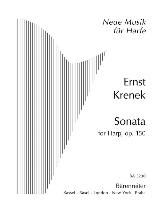 Sonata for Harp - Harfensonate op. 150 (1955) 克雷內克 奏鳴曲 豎琴 騎熊士版 | 小雅音樂 Hsiaoya Music