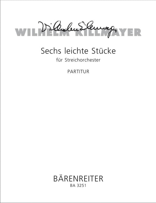 six leichte Stücke für Streichorchester 騎熊士版 | 小雅音樂 Hsiaoya Music